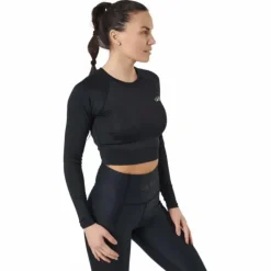 Cropped Longsleeve Black