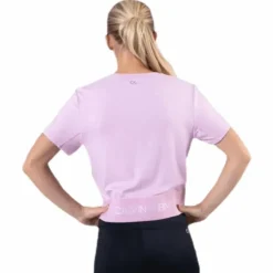 Cropped Short Sleeve T-Shirt Pink