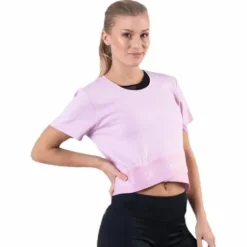 Cropped Short Sleeve T-Shirt Pink
