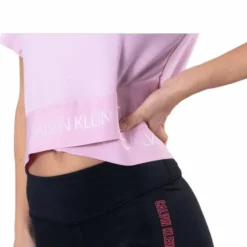 Cropped Short Sleeve T-Shirt Pink