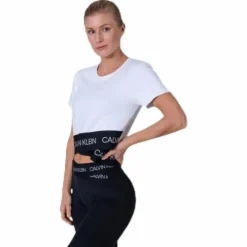 Cropped Short Sleeve T-Shirt White