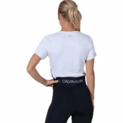 Cropped Short Sleeve T-Shirt White