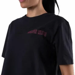 Cropped Short Sleeve T-Shirt Black