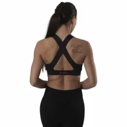 Cross Back Bra Black