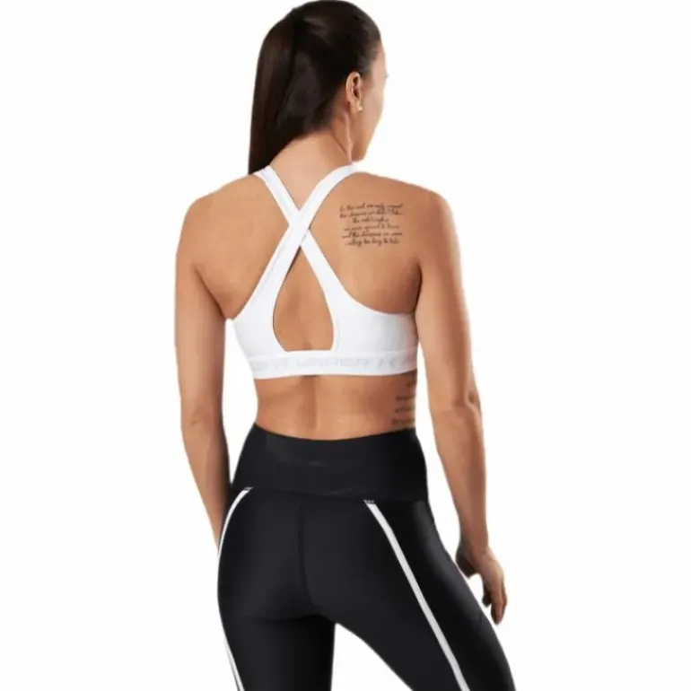 Crossback Mid Bra White