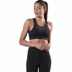 Cursive Bra Black