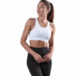 Cursive Bra White
