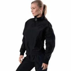 Dark Windbreaker Jacket Black