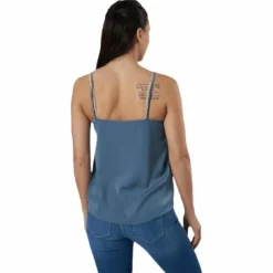 Debbie Singlet Wvn Blue