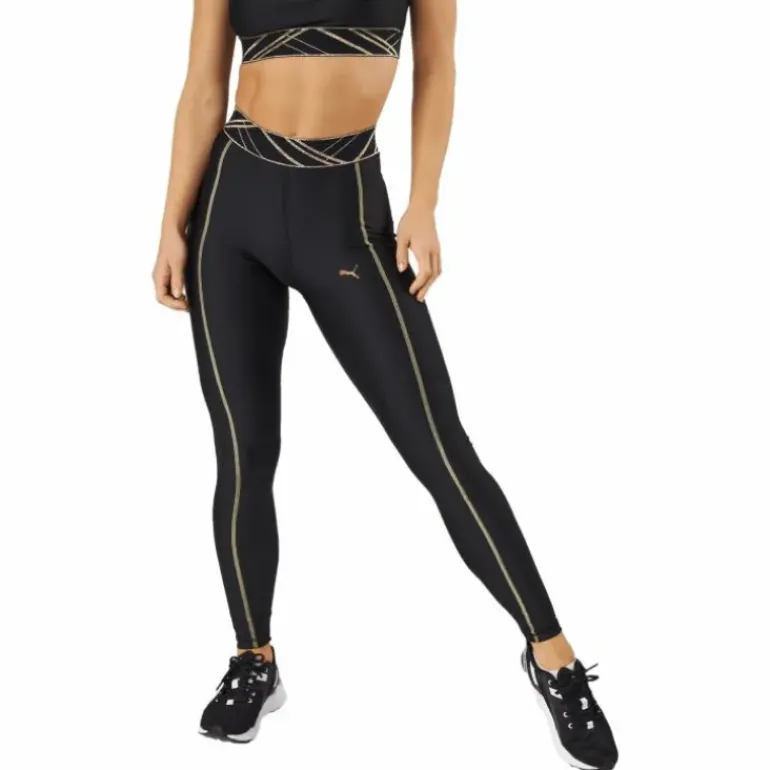 Deco Glam High Waist Full Tigh Puma Black-deco Glam