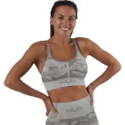 Desert Storm Camo Sports Bra Beige