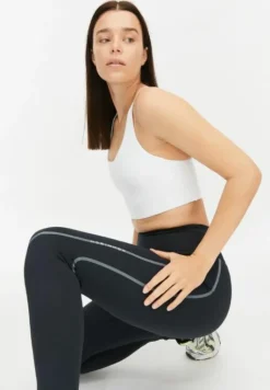 Distance Stripe Tights Black