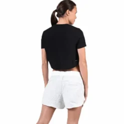 D2M Crop Tee White/Black