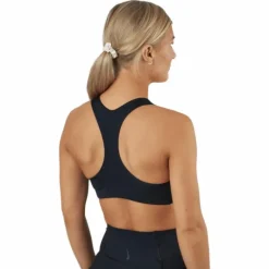 Dri-FIT Swoosh Women's Medium-Support Graphic Sports Bra BLACK/WHITE/PARTICLE GREY