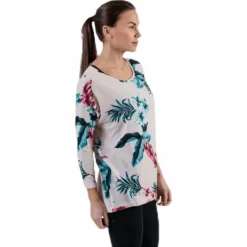 Elcos 4/5 Aop Top Jrs Pink
