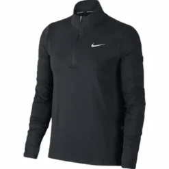 Element Women's 1/2-Zip Running Top BLACK/REFLECTIVE SILV