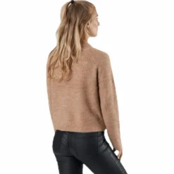 Ellen Ls O-Neck Knit Beige