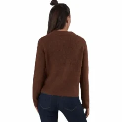 Ellen Ls O-Neck Knit Brown