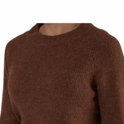 Ellen Ls O-Neck Knit Brown
