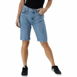 Emily Hw Long Shorts Raw Bb Mas0051 Blue