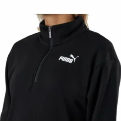 Ess+ Half-Zip Dress Tr Black