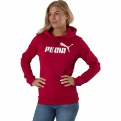 Ess Logo Hoodie Fl (s) Persian Red