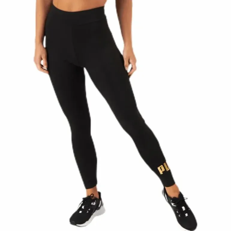 ESS Logo Leggings Black/Gold