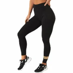 ESS Logo Leggings Black/Gold