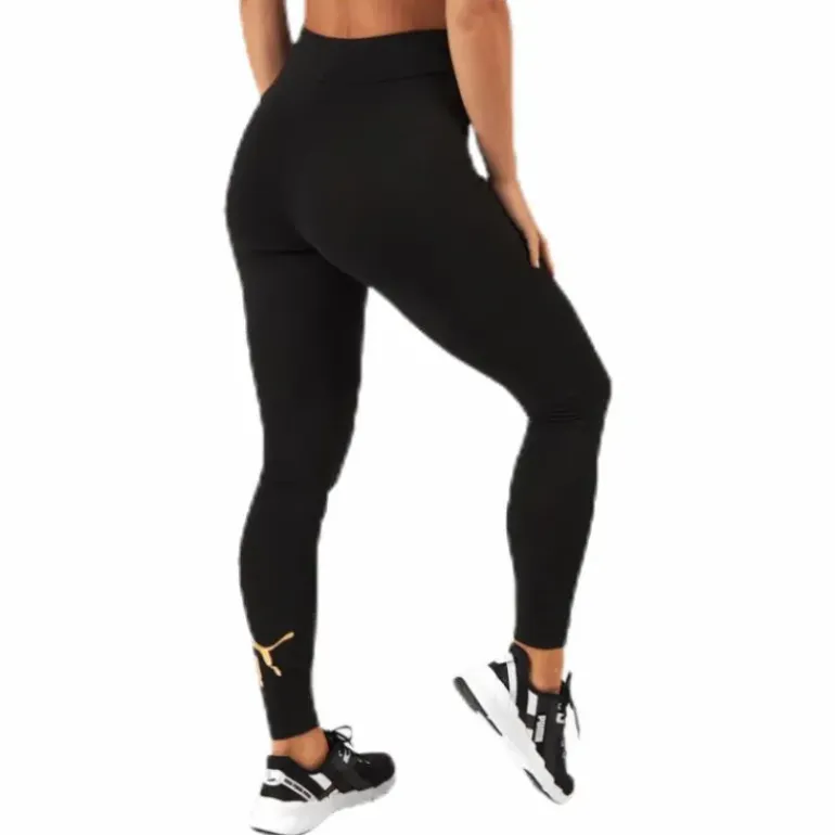 ESS Logo Leggings Black/Gold