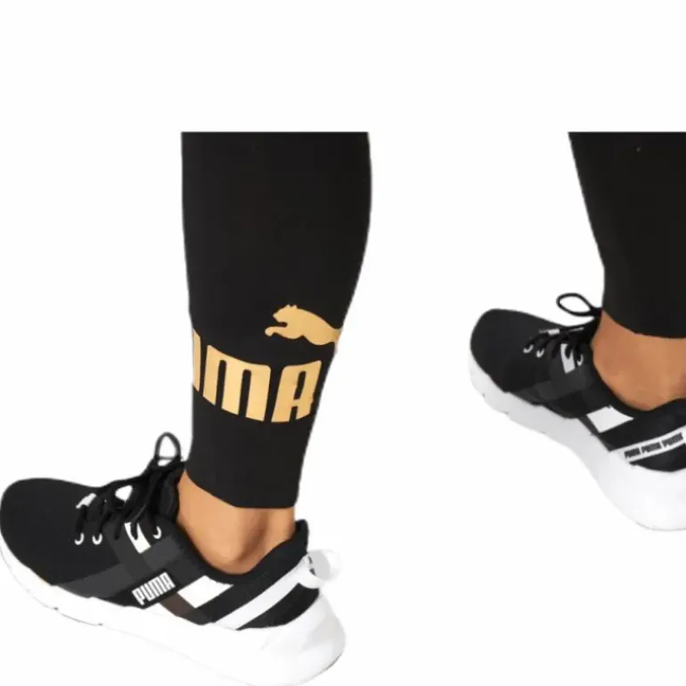 ESS Logo Leggings Black/Gold