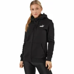 Ess Small Logo Full-zip Hoodie Puma Black