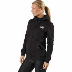 Ess Small Logo Full-zip Hoodie Puma Black