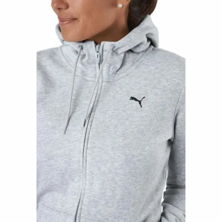 Ess Small Logo Full-zip Hoodie Puma Black Cat
