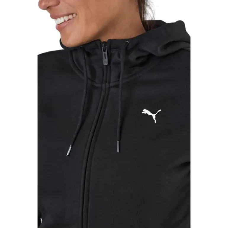 Ess Small Logo Full-zip Hoodie Puma Black-cat