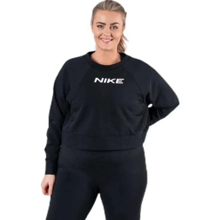 Essential Fleece Crew Plus White/Black