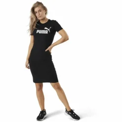 Essential Slim Tee Dress Black