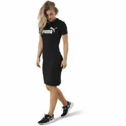 Essential Slim Tee Dress Black