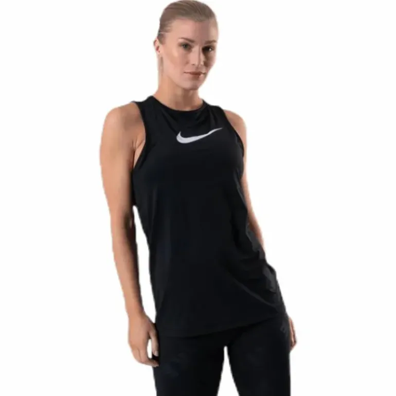 Essential Swoosh Tank White/Black