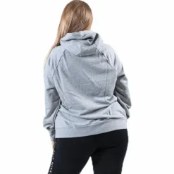 Essential Zip Hoodie Plus Grey