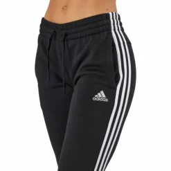 Essentials Fleece 3-Stripes Joggers Black