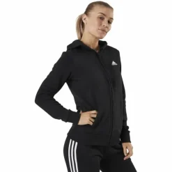 Essentials Full-Zip Hoodie Black / White