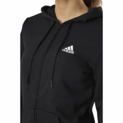 Essentials Full-Zip Hoodie Black / White