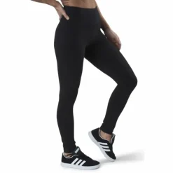 ESSENTIALS HIGH-WAISTED LOGO LEGGINGS Black / White