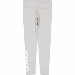 ESSENTIALS HIGH-WAISTED LOGO LEGGINGS Medium Grey Heather / White