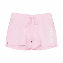 Essentials Linear French Terry Shorts Clear Pink / White