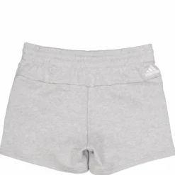 Essentials Linear French Terry Shorts Medium Grey Heather / White