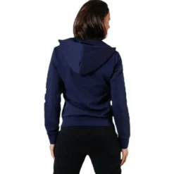 Essentials Linear Full Zip Hoodie Legend Ink / White