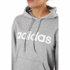 Essentials Linear Hoodie Medium Grey Heather