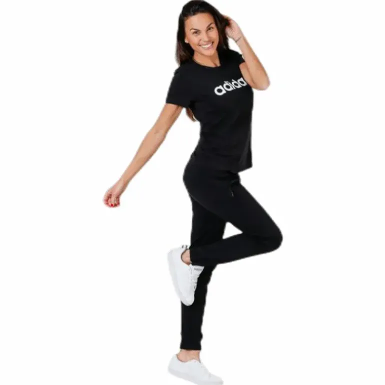 Essentials Linear Slim Tee Black / White