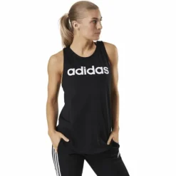 Essentials Loose Logo Tank Top Black / White